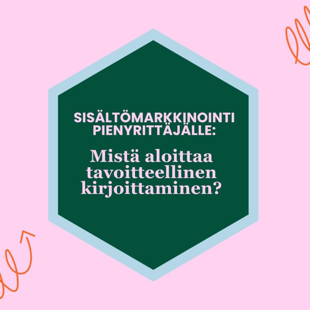 Sisältömarkkinointi pienyrittäjälle: mistä aloittaa tavoitteellinen kirjoittaminen?
