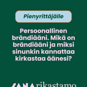 Read more about the article Persoonallinen brändiääni | Kirjoita niin, että sinut muistetaan