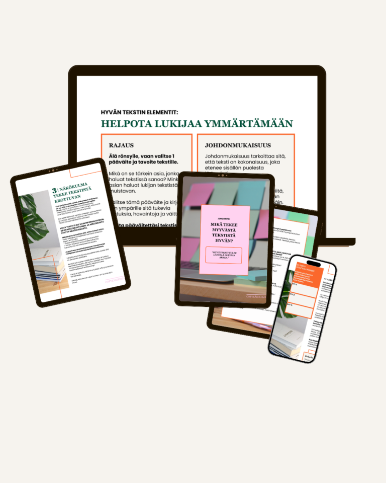 Copykäsikirja yrittäjälle - opi myyvää kirjoittamista